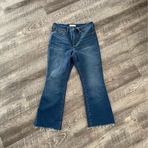 Madewell Cali Demi Boot mid rise jeans.